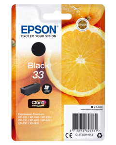 Epson 33 Claria Ink Black