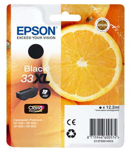 Epson 33XL Claria Tinte schwarz