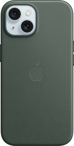 Custodia iPhone 15 tessuto sempreverde