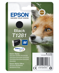 Encre Epson T1281 M, noir