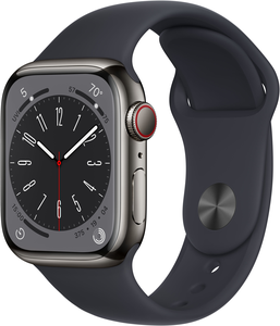 Apple Watch S8 GPS+LTE 41mm Stahl grau