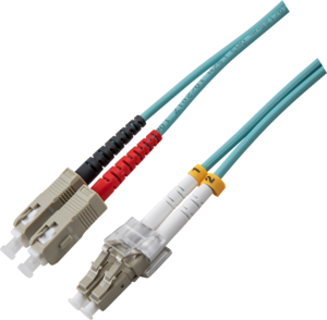 Cable con. dúplex FO LC-SC 1m 50/125µ