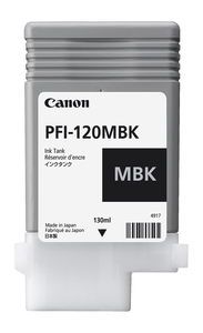 Tinta Canon PFI-120 MBK, negro mate