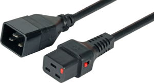 Power Cable C19fe(Lock) - C20ma 1m Black