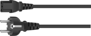 Câble alimentation m.- C13 f. 2,5 m noir
