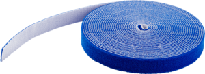Hook-and-Loop Cable Tie Roll 15m Blue