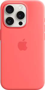 Capa silicone Apple iPhone 15 Pro goiaba
