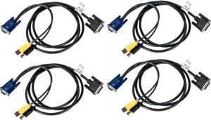 Avocent Combo Cable USB+VGA 3.6m 4-pack