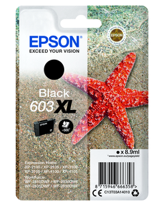 Tinta Epson 603 XL, negro