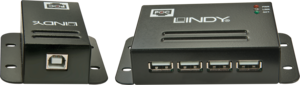 USB 2.0 Extender via Cat5 up to 50m+Hub