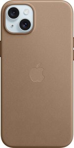Custodia iPhone 15 Plus tessuto grigio