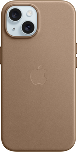 Coque tissage fin Apple iPhone 15 taupe