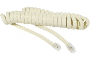 Telephone Cable RJ9/m-m Ivory 2m