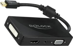 Delock Mini DP - HDMI/DVI-D/VGA Adapter