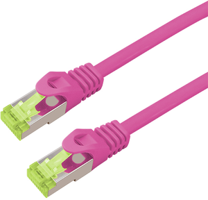 ARTICONA Patch Cable RJ45 S/FTP OFC Cat6a Magenta