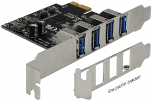 Interfaccia PCIe - 4 USB 3.0 Delock