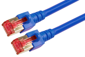 Patch Cable RJ45 S/FTP Cat6 0.5m Blue