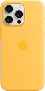 Étui silic Apple iPhone 15 Pro Max jaune