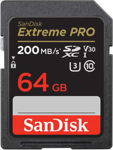 SanDisk Extreme PRO SDXC kártya 64 GB