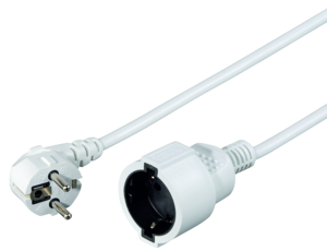 Power Cable, Ma - Ma, 10 m, White