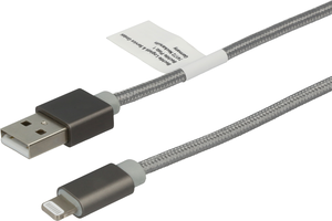 ARTICONA USB Type A Lightning Kabel grijs