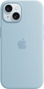 Apple Case silicone iPhone 15 blu