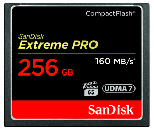 Cartão CF SanDisk Extreme PRO 256 GB