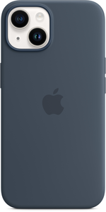 Capa silicone Apple iPhone 14 azul trov.