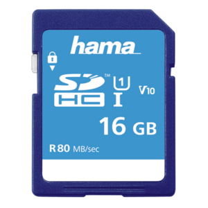 Carte SDHC 16 Go Hama Memory Fast