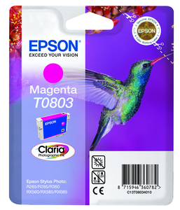Tinta EPSON T0803, magenta