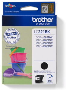 Brother LC-221BK Tinte schwarz