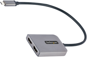 Adaptér USB typ C kon. - 2x HDMI zdírka