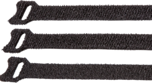 Klett-Kabelbinder 200 mm schwarz 20 Stk