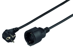 Cable de alimentación m - h 3m negro