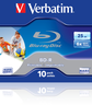 Miniatuurafbeelding van Verbatim Blu-ray BD-R 25GB 6x JC (10)