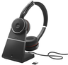 Jabra Evolve 75 SE UC headset+töltőáll. előnézet