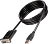 Miniatuurafbeelding van Adapter DB9/f (RS232) - USB-A/m 1.7m