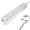 Thumbnail image of Surge Protected Ext. Lead 4 Way 2m White