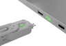 Schlüssel für USB TypA Port Schloss grün Vorschau