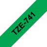 Brother TZe-741 18mmx8m Schriftband grün Vorschau