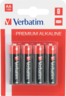 Miniatura obrázku Alkalické baterie Verbatim LR6 4 ks