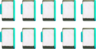Aperçu de Bloqueurs de port USB-C, bleu, x 10