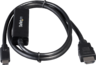 Miniatura obrázku Kabel USB typ C k. - HDMI k. 1m černý