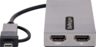 USB A/C (m) - 2xHDMI (f) adapter előnézet