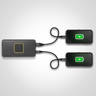 Anteprima di Power bank USB A/C Qi 15.000 mAh