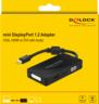 Miniatuurafbeelding van Delock Mini DP - HDMI/DVI-D/VGA Adapter