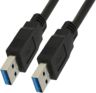Miniatuurafbeelding van Cable USB 3.0 A/m-A/m 3m Black