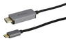 Miniatura obrázku Kabel USB typ C k. - HDMI k. 2 m černý