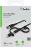 Aperçu de Câble Belkin USB-A-Lightn/microB/C, 1 m