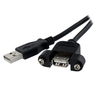Thumbnail image of StarTech USB-A Panel Mount Cable 60cm